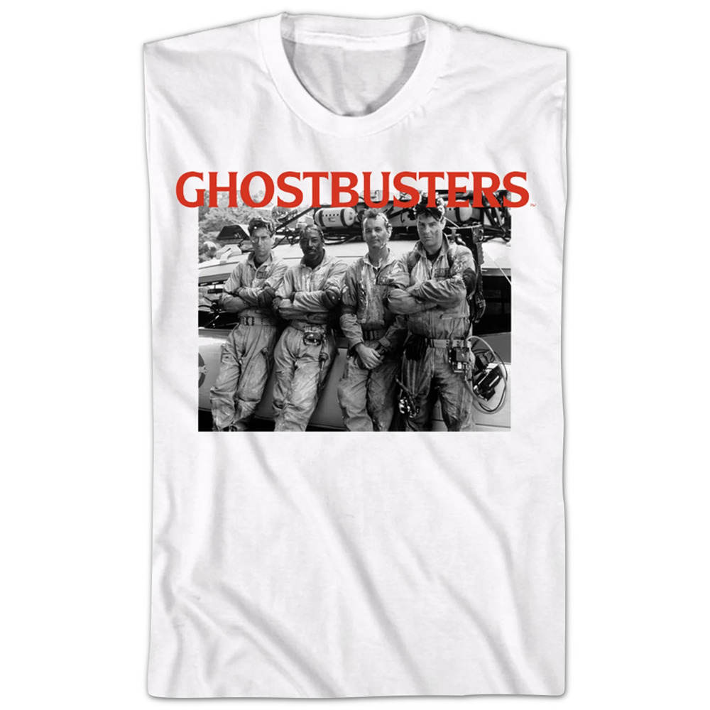 Black And White Photo Ghostbusters Tshirt